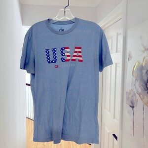 Nice Fourth of July USA Cycle bar T-shirt